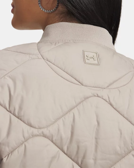 UA Heritage Womens Bomber Jacket - Image 4
