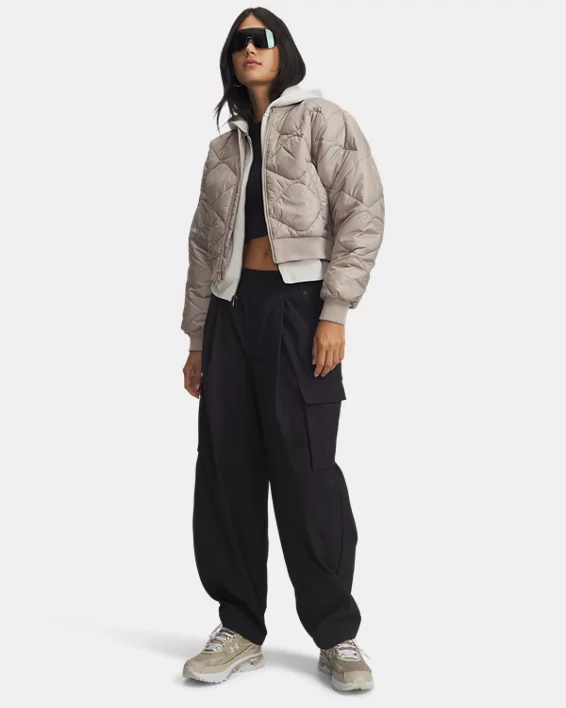 UA Heritage Womens Bomber Jacket - Image 3