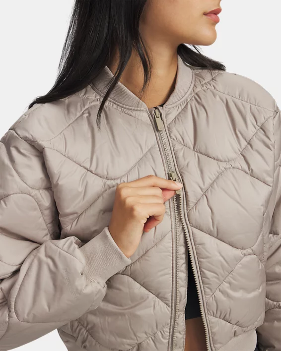 UA Heritage Womens Bomber Jacket - Image 5