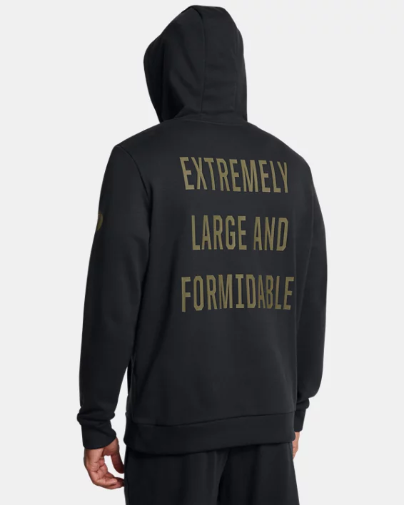 Project Rock Red One E.L.F. Mens Hoodie - Image 2