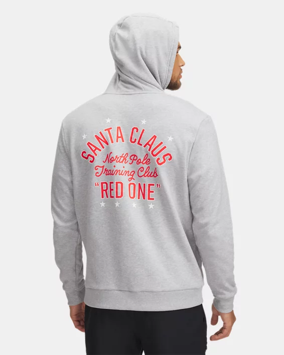 Project Rock Red One Club Mens Hoodie - Image 2