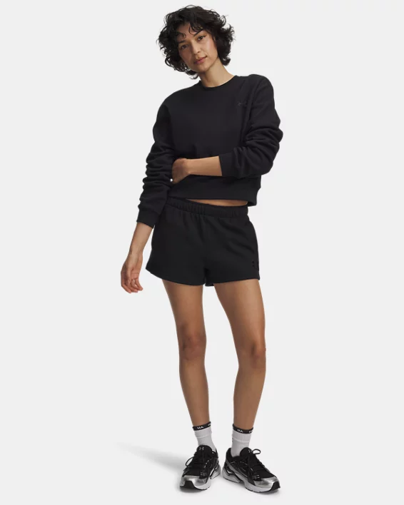 UA Icon Vida Fleece Womens 2.75 Shorts - Image 3