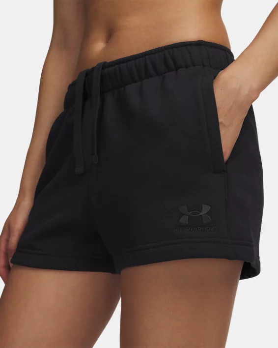 UA Icon Vida Fleece Womens 2.75 Shorts - Image 4