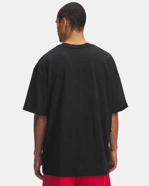 UA Hoops Branded Heavyweight Mens Short Sleeve - Image 2