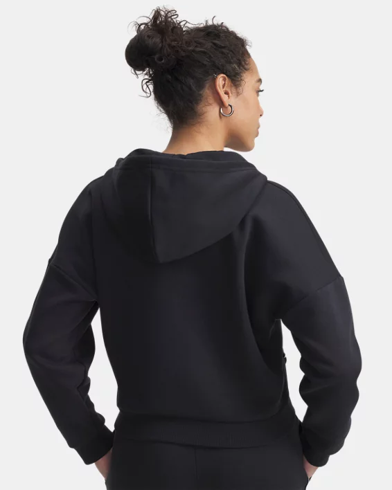 UA Rival Fleece Piped Womens Zip Hoodie - Image 2