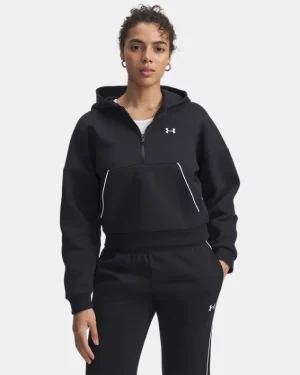 UA Rival Fleece Piped Womens Zip Hoodie