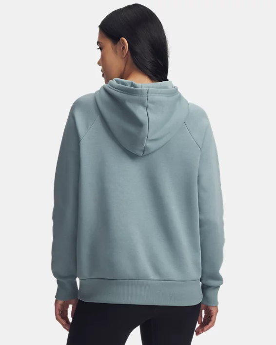 UA Rival Fleece Shimmer Womens Hoodie - Image 2