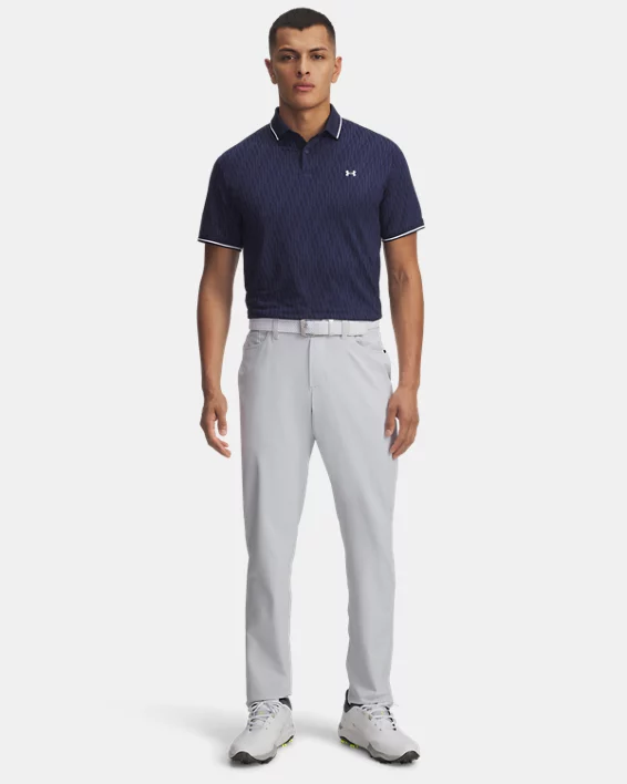 UA Drive Sport Jacquard Mens Polo - Image 3