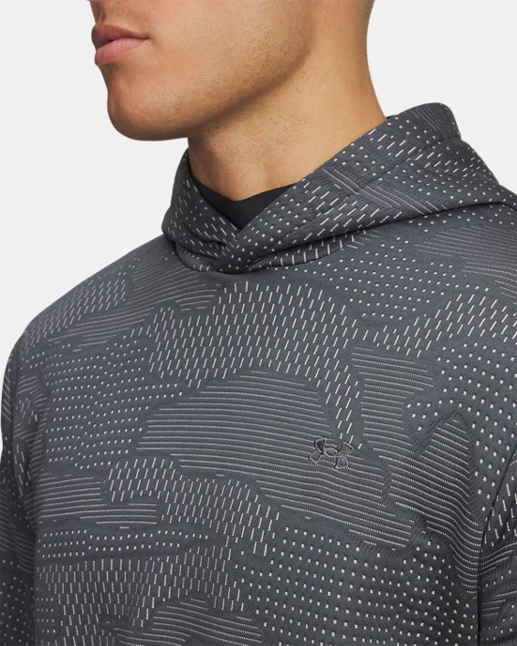 UA Drive Midlayer Jacquard Mens Hoodie - Image 3