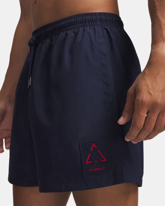 UA Warning Mens 5.75 Volley Shorts - Image 4