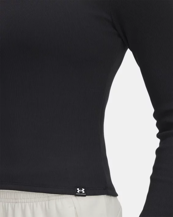 UA Rival Rib Womens Long Sleeve - Image 3