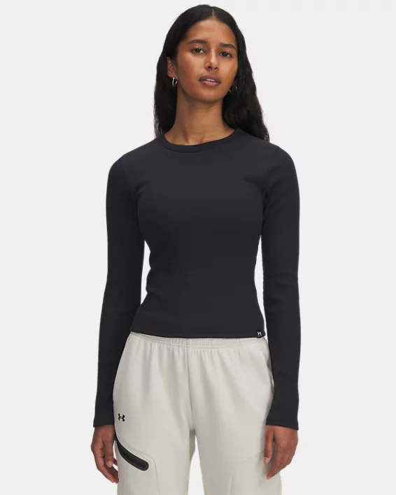 UA Rival Rib Womens Long Sleeve