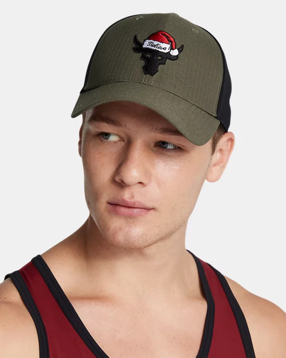 Project Rock Red One Mens Trucker Hat - Image 3
