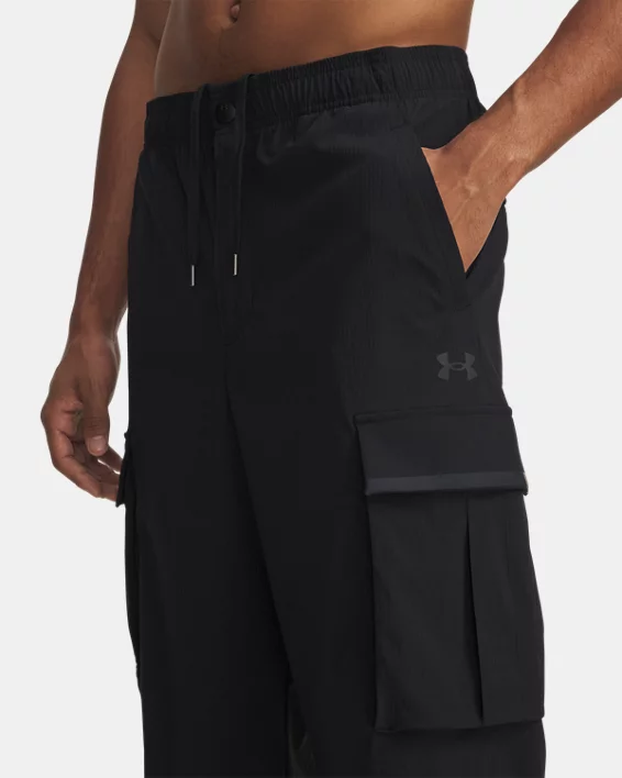 UA Unstoppable Textured Woven Mens Cargo Pants - Image 4