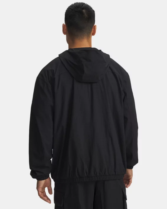 UA Unstoppable Textured Woven Mens Jacket - Image 2