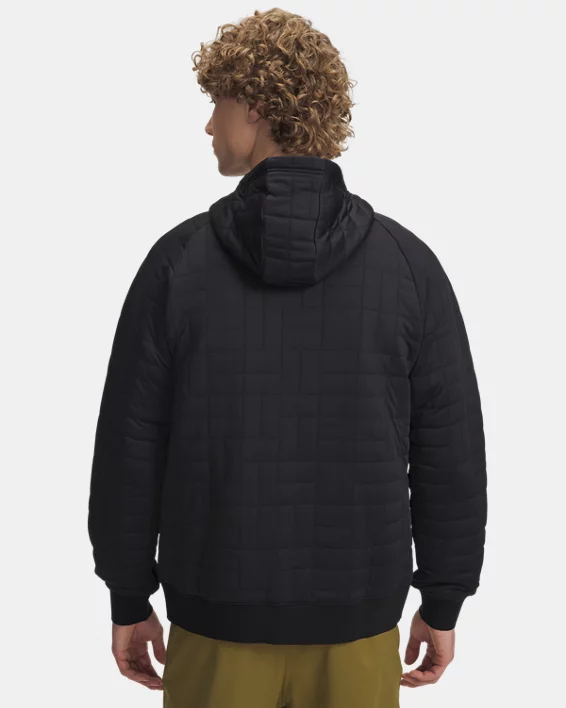 UA Unstoppable Fleece Textured Mens Full Zip - Image 2