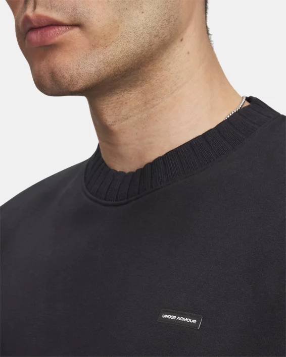 UA Icon Heavyweight Rib Mens Crew - Image 3