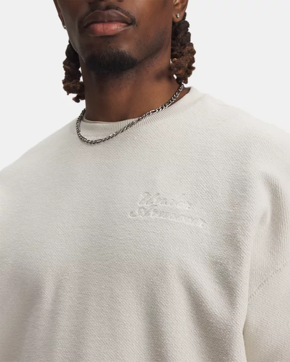 UA Icon Rev Terry Mens Crew - Image 3
