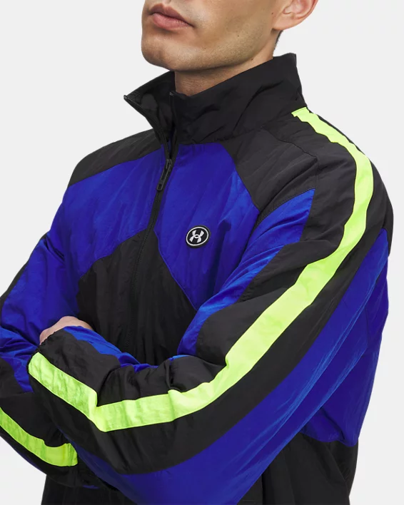 UA Icon Woven Mens Track Jacket - Image 3