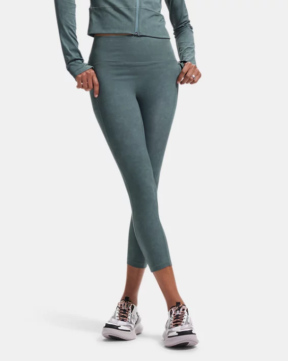 UA Meridian Suede Effect Womens Ankle Leggings - Image 5
