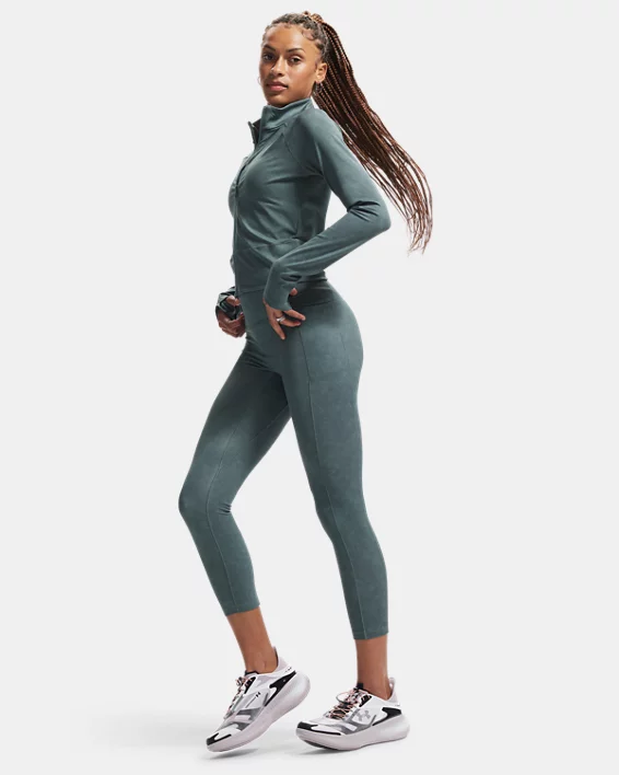 UA Meridian Suede Effect Womens Ankle Leggings - Image 4
