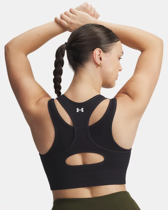 UA Vanish Seamless Mid Layer Womens Sports Bra - Image 7