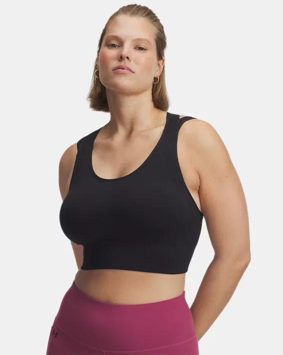 UA Vanish Seamless Mid Layer Womens Sports Bra - Image 5