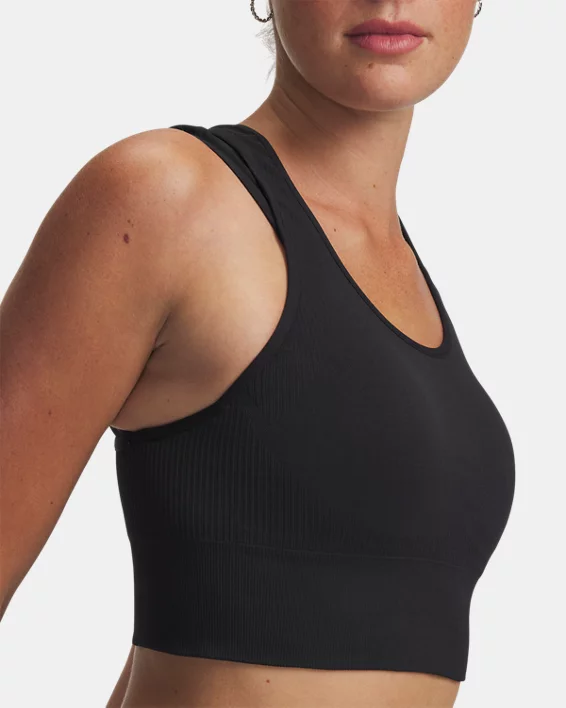 UA Vanish Seamless Mid Layer Womens Sports Bra - Image 9