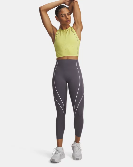 UA Halo Bonded Womens Ankle Leggings - Image 4