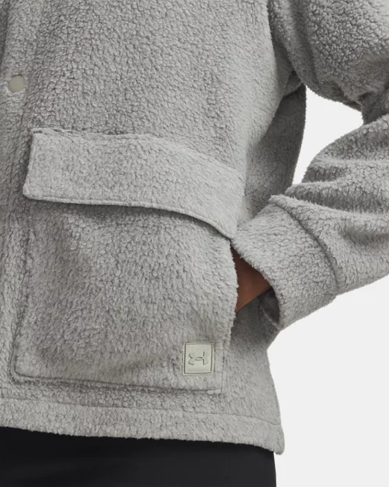 UA Expanse Fleece Womens Shacket - Image 3