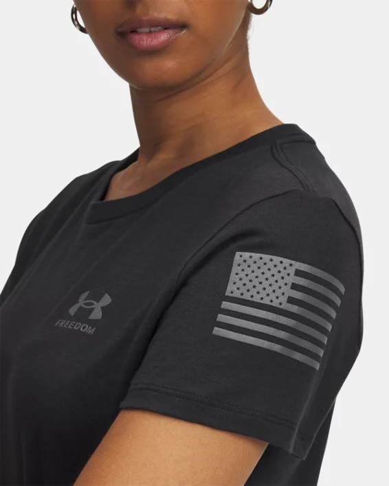 UA Freedom Flag Womens T-Shirt - Image 3