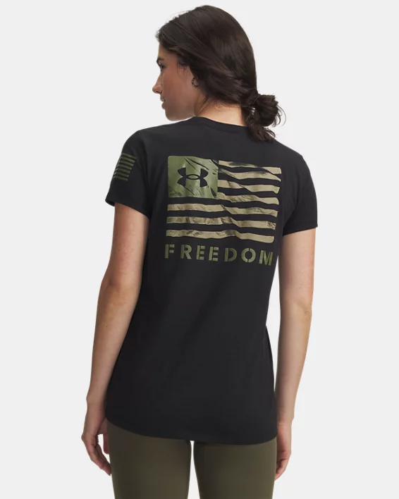 UA Freedom Banner Womens T-Shirt - Image 2