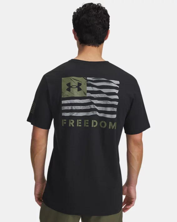 UA Freedom Banner Mens T-Shirt - Image 2