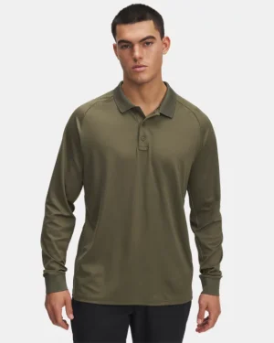 UA Tactical Performance Mens Long Sleeve Polo