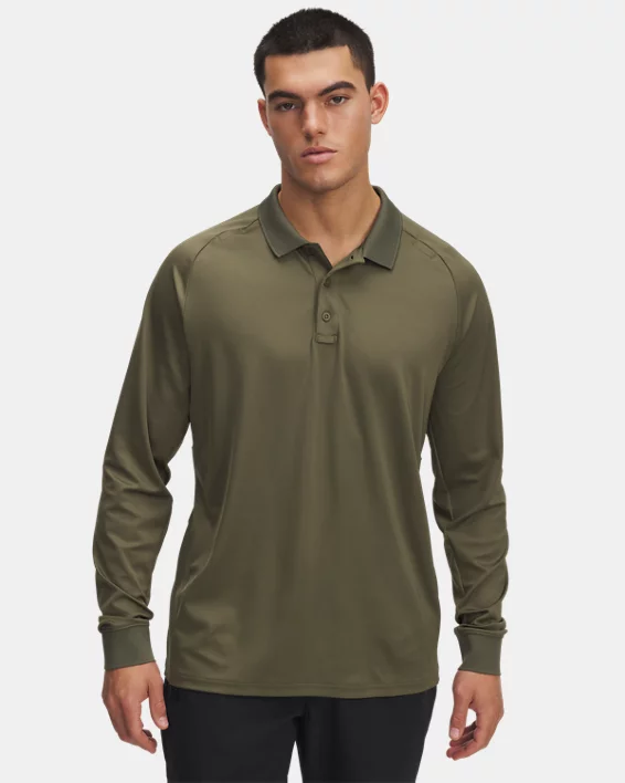 UA Tactical Performance Mens Long Sleeve Polo