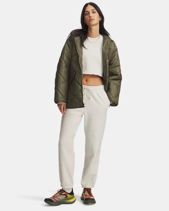 UA Icon Terry Varsity Womens Joggers - Image 3