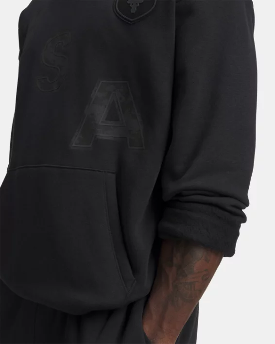 Project Rock Icon Fleece Veterans Day Mens Hoodie - Image 4