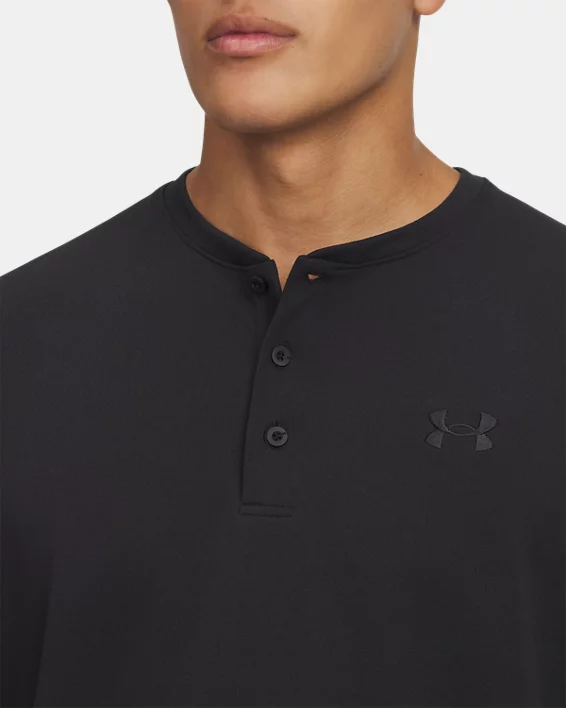 UA Expanse ColdGear Infrared Mens Long Sleeve Henley - Image 3
