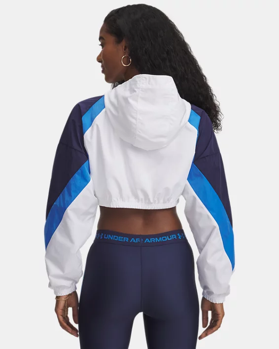 UA Icon Crinkle Womens Crop Jacket - Image 2