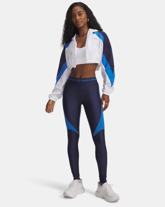 UA Icon Crinkle Womens Crop Jacket - Image 3