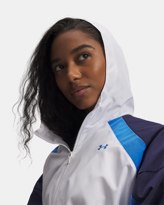 UA Icon Crinkle Womens Crop Jacket - Image 4