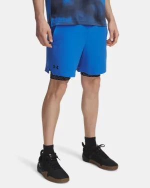 UA Vanish Woven Printed Mens 2-in-1 Shorts