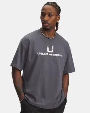UA U Logo Heavyweight Mens Short Sleeve
