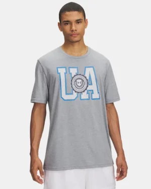 UA College Crest Logo Mens Short Sleeve