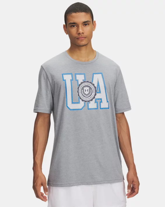UA College Crest Logo Mens Short Sleeve