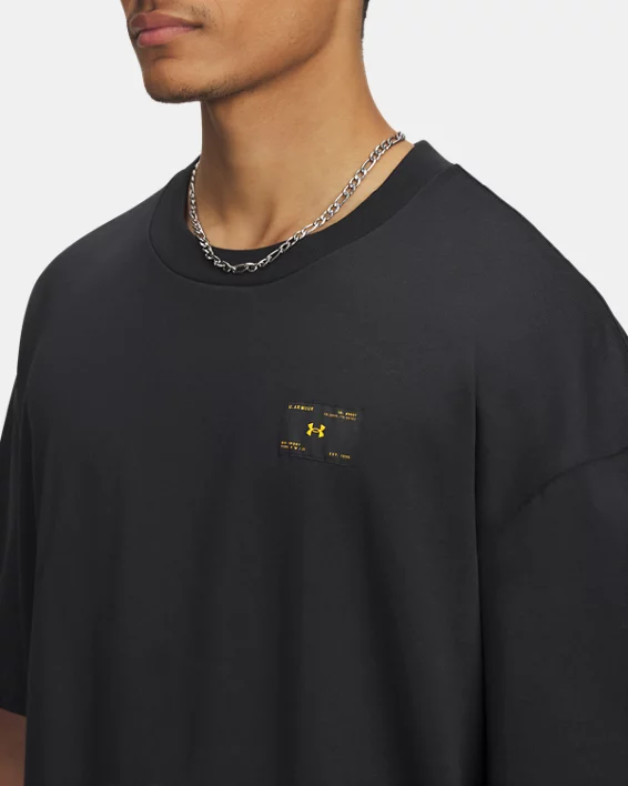UA Woven Label Heavyweight Mens Short Sleeve - Image 3