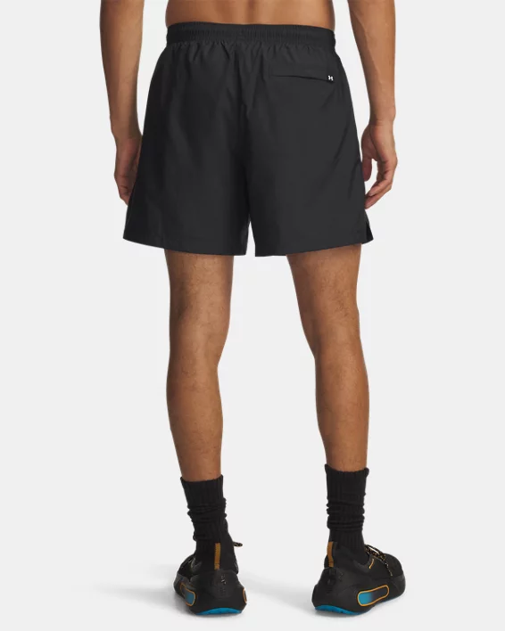 UA Icon Day Of The Dead Mens 5.75 Volley Shorts - Image 2