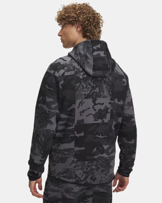 UA Unstoppable Fleece Camo Mens Full Zip - Image 2