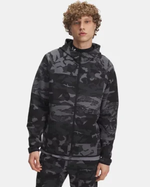 UA Unstoppable Fleece Camo Mens Full Zip