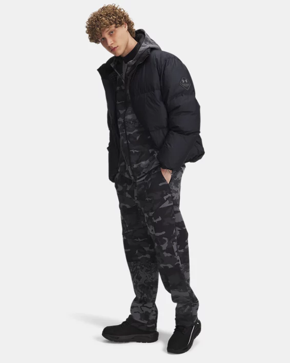 UA Unstoppable Fleece Camo Mens Pants - Image 3